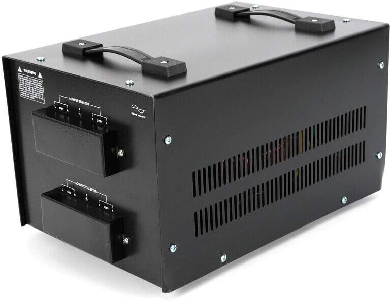 5000 Watt Voltage Converter Transformer, Heavy Duty Step Up & Step Down Voltage Converter, 110V/220V, Circuit Breaker Protection