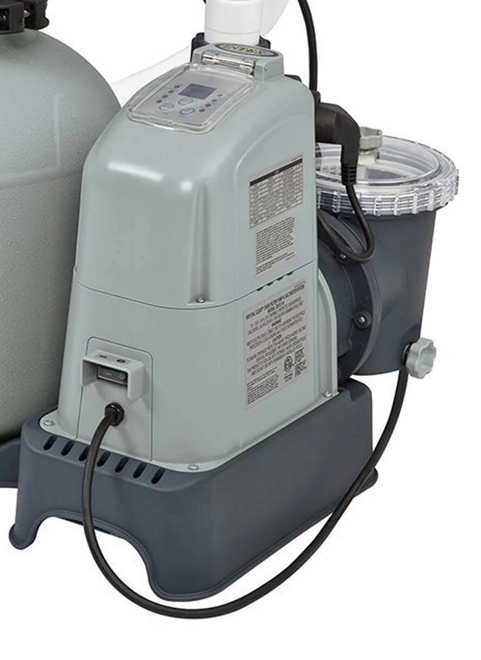 Intex 1600 GPH Saltwater System & Sand Filter Pump Set for Above Ground Pools