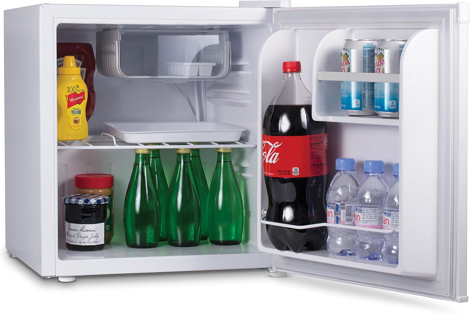 Commercial Cool CCR16W Compact Single Door Refrigerator and Freezer, 1.6 Cu. Ft. Mini Fridge, White