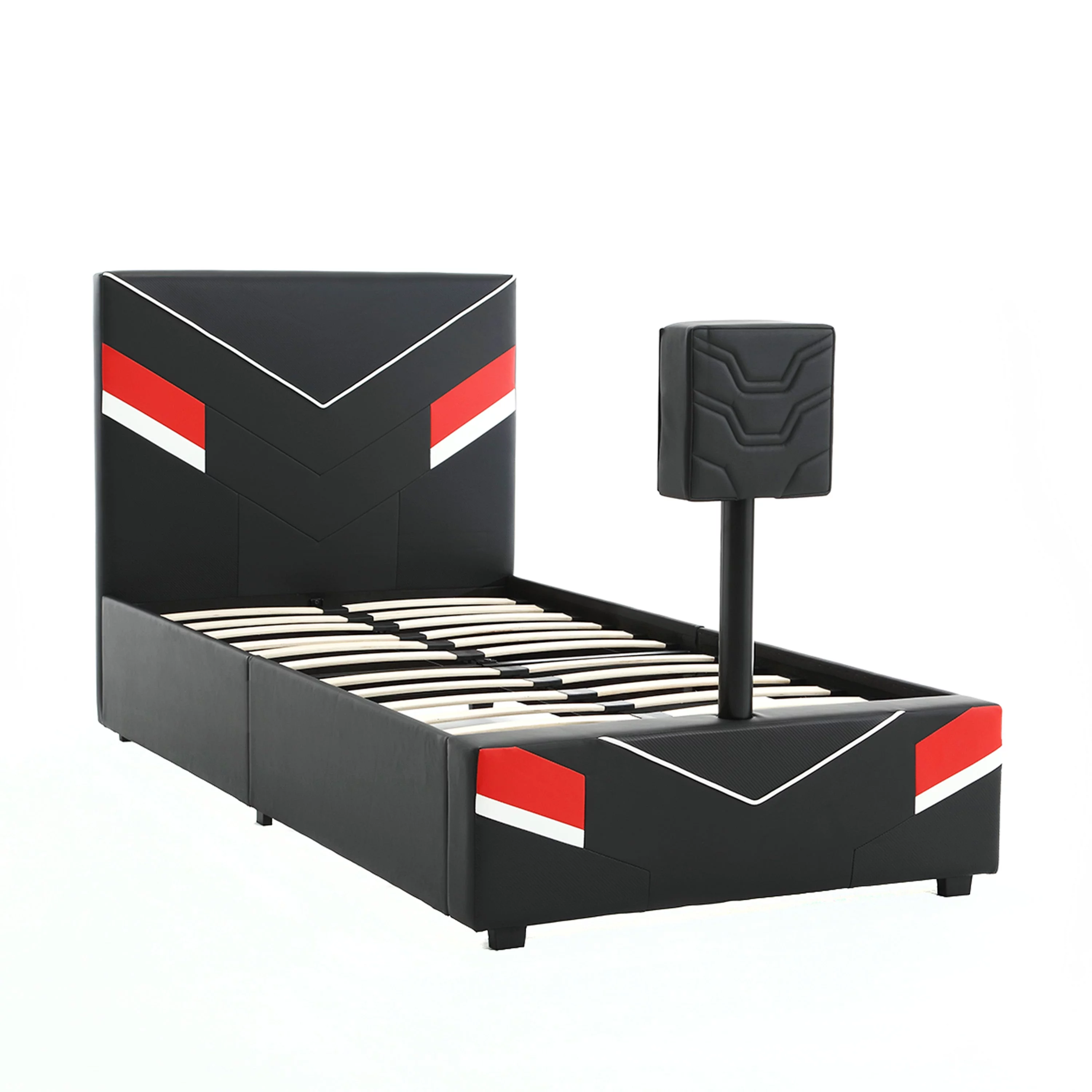 X Rocker Orion eSports Gaming Bed Frame with TV Mount, Child/Teen, Black/Red, Twin, 42.5" H