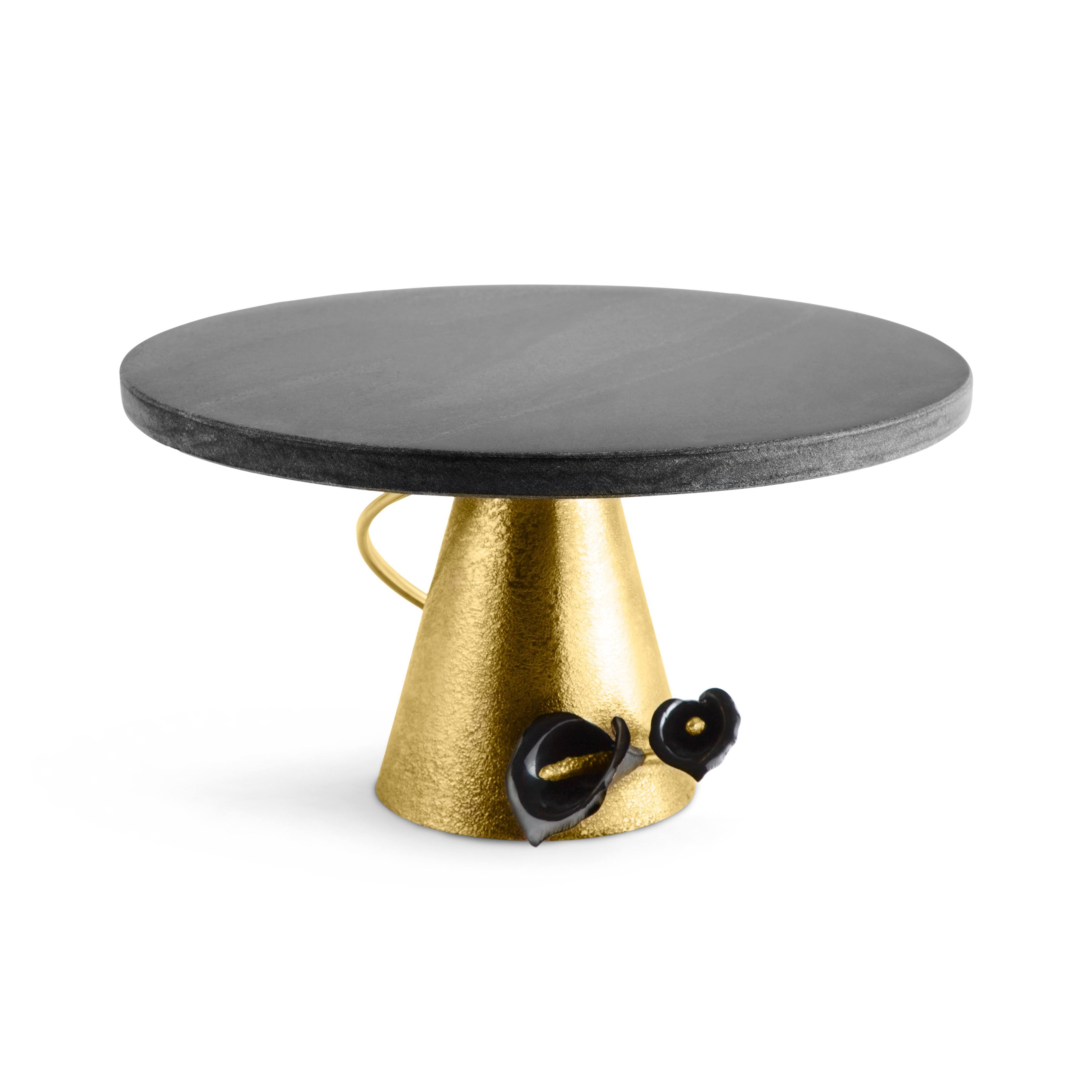 Michael Aram Calla Lily Cake Stand - Midnight