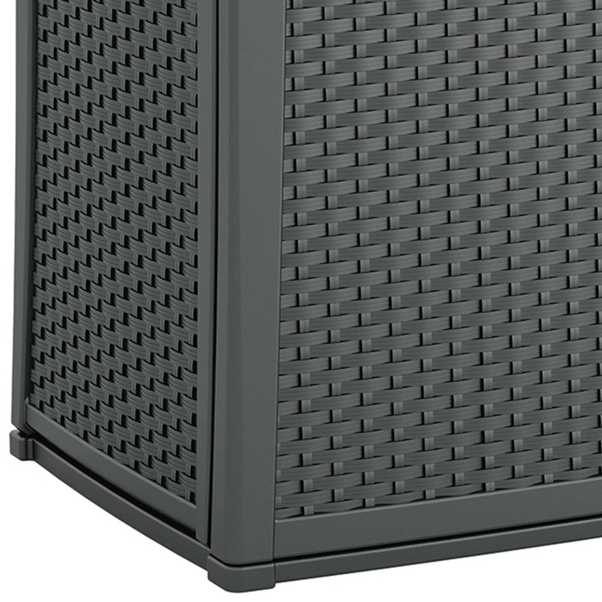 Suncast Outdoor Cabinet Deck Storage Box with Adjustable Shelf, (2 Pack)