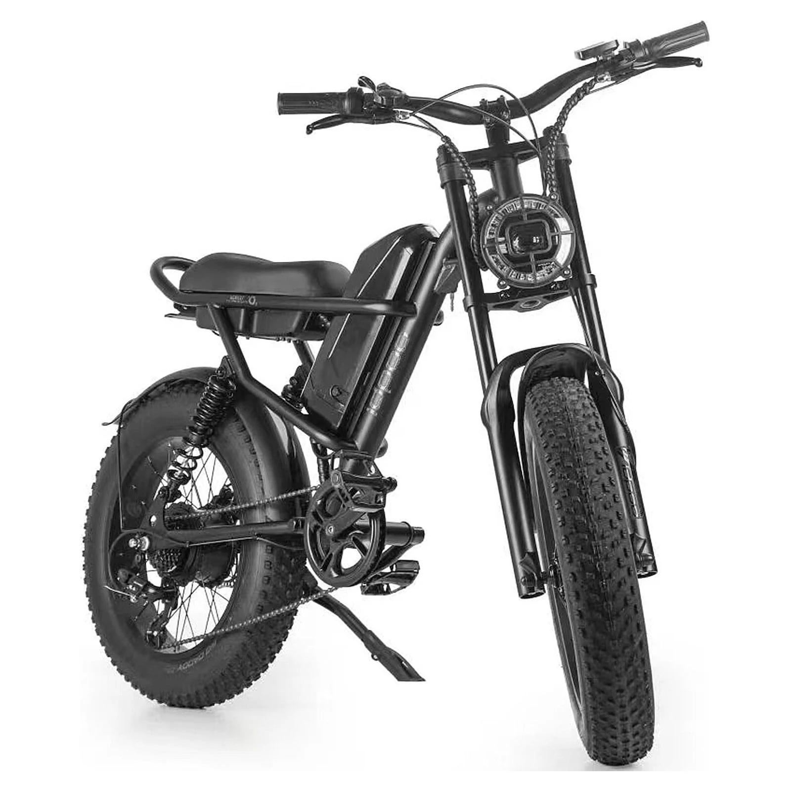 Electric Bike for Adults, 20 Inch Fat Tire Electric Bicycle, 500W Ebike with Pedal Assist, 48V 15.6Ah Removable Battery Beach Snow Mountain Off Roading Bike Moped, Shimano 7 Speed - Curated Treasures Market