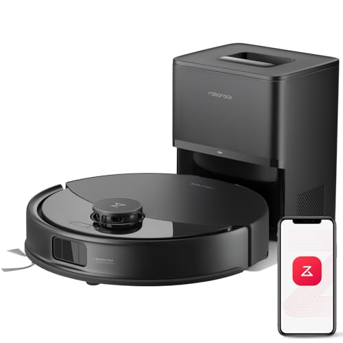 roborock Q8 Max Robot Vacuum and Mop Cleaner, DuoRoller Brush, 5500Pa Strong Suction, Lidar Navigation, Obstacle Avoidance, Multi-Level Mapping, Perfect for Pet Hair