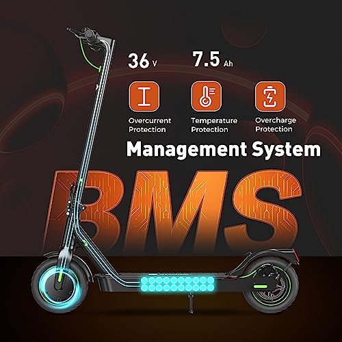 isinwheel Electric Scooter 19-31 Miles Range,19/21MPH Top Speed, 350/500/750W Motor Cruise Control Electric Scooter Adults for Commute Dual Braking System Scooter for Adult/Youth