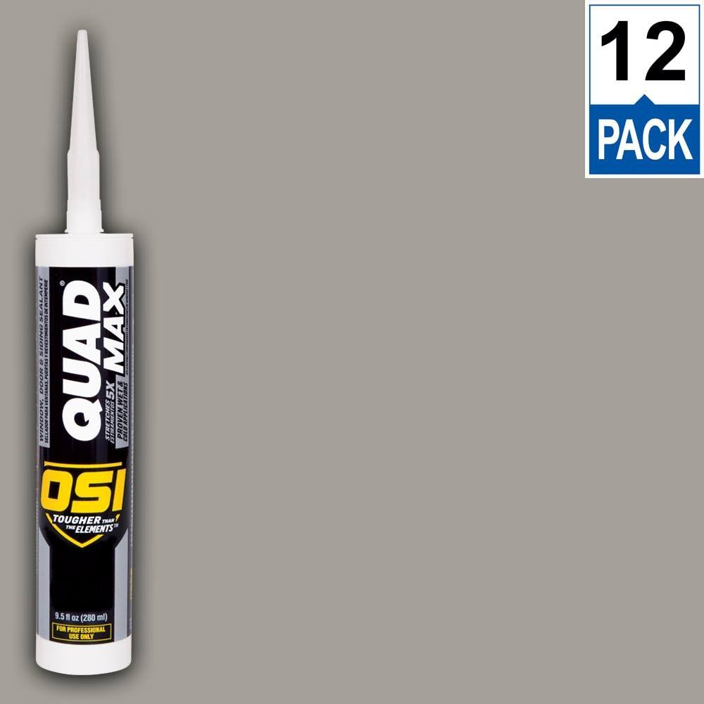 OSI Quad Max Window Door Siding Sealant Caulk 10oz Gray 587 12ct