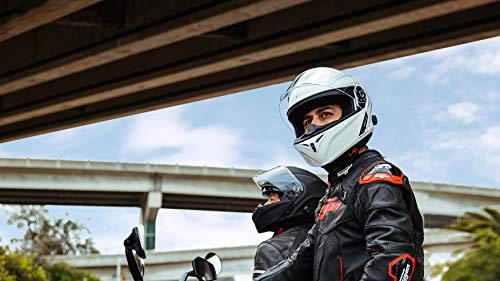 Sena Outrush R Bluetooth Modular Motorcycle Helmet with Intercom System (Matte Black, XL)