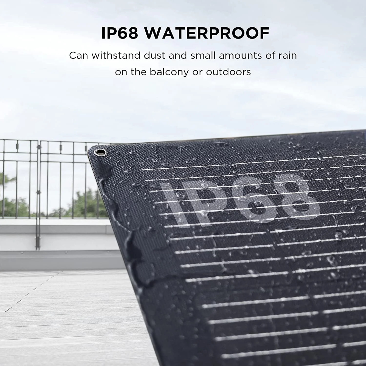 EcoFlow 100W Flexible Solar Panel with High Efficiency Solar Modules, IP68 Waterproofing, Ideal for Off-Grid Solar Panel Kits, PV Charging, Power Kits & Ecosystem