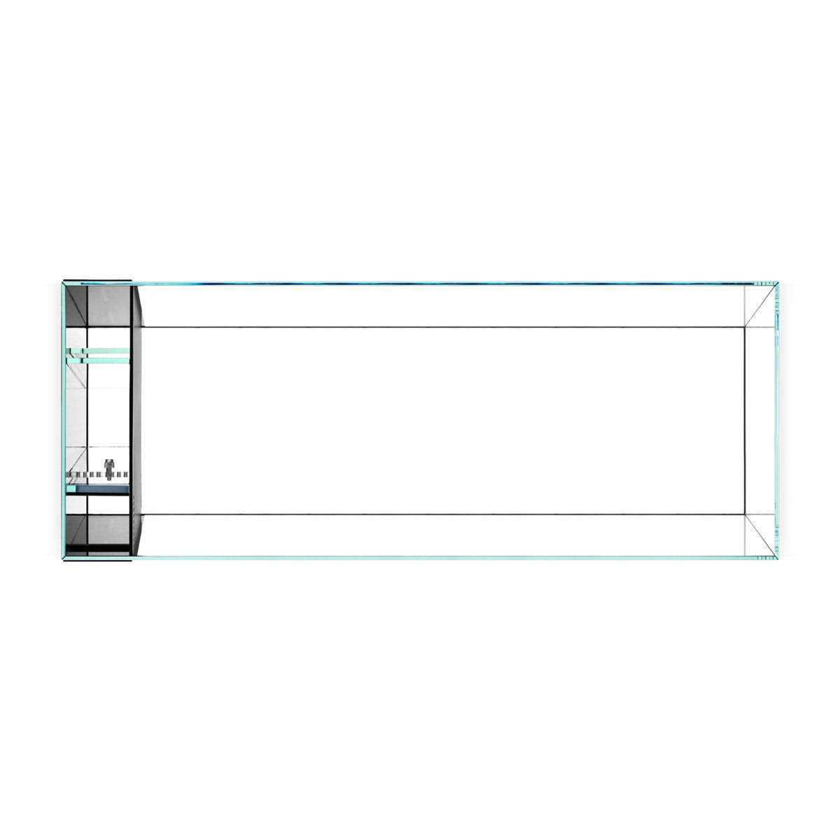 UNS 90LA 21 Gallon Dual AIO Rimless Aquarium - Pet Supplies online store