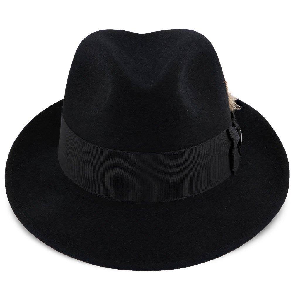 Stetson Saxon Fur Felt Fedora Hat: Size: 7 1/8 Caribou