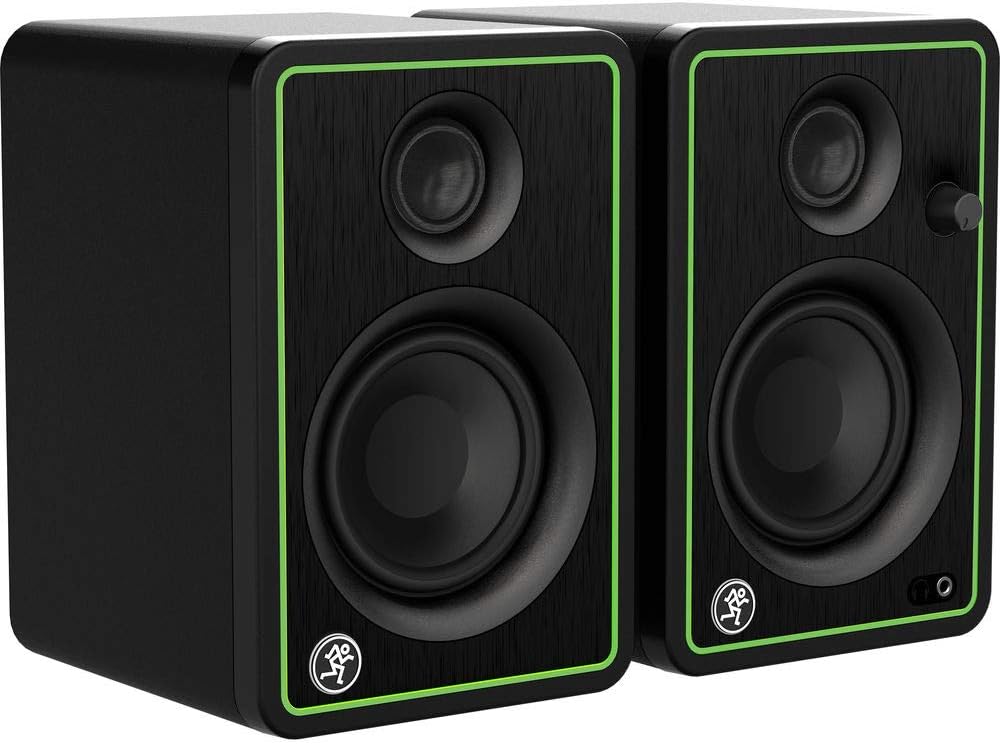 Mackie CR3-X Series 3 Studio Monitors (Pair) with 3' REAN Stereo Breakout Cable Bundle