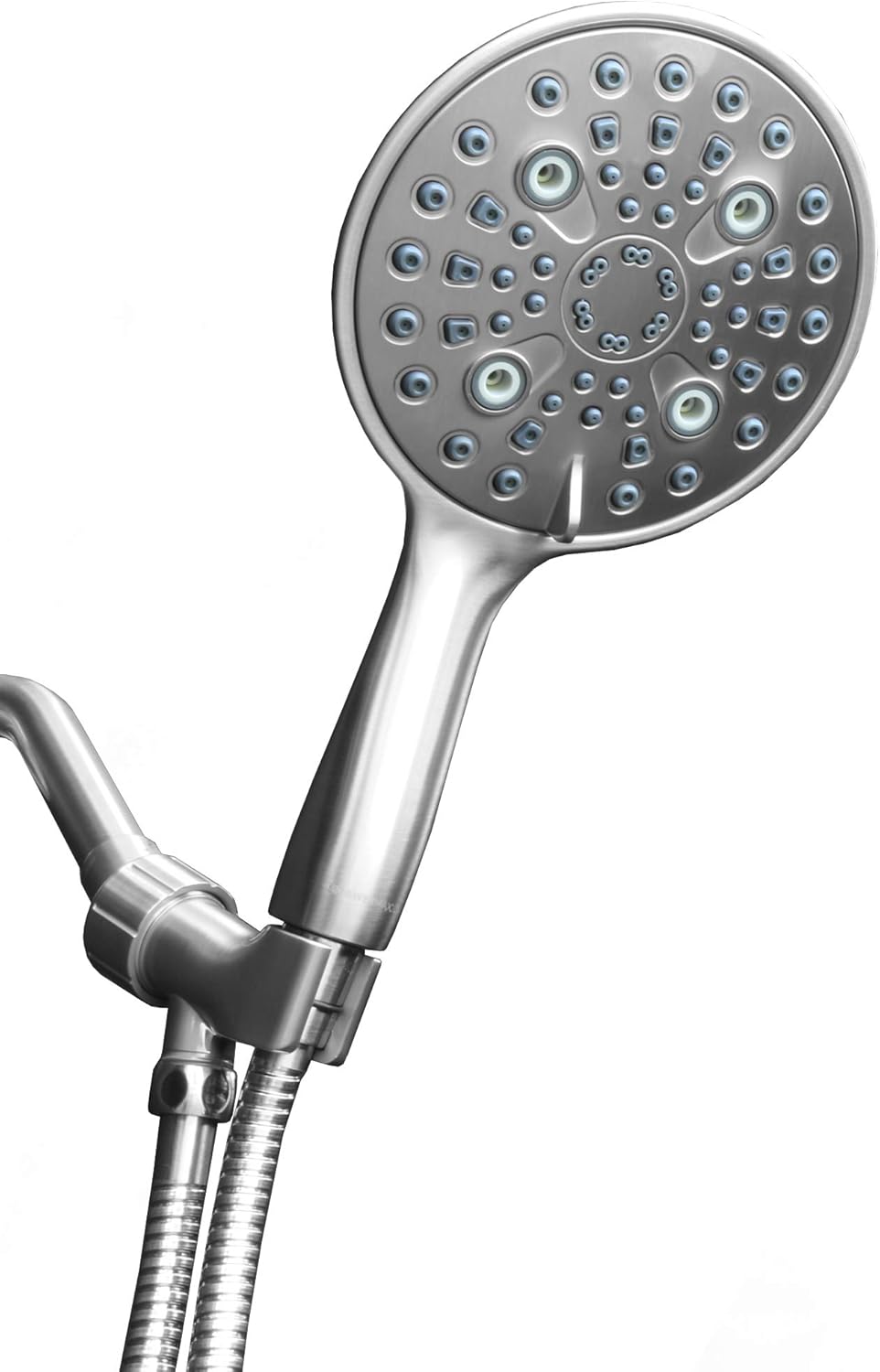 ShowerMaxx, Elite Series, 6 Spray Settings 6 inch Hand Held Rainfall Shower Head, Extra Long Stainless Steel Hose, MAXX-imize the Rainfall Experience with Handheld Showerhead in Polished Chrome Finish Pack of 2