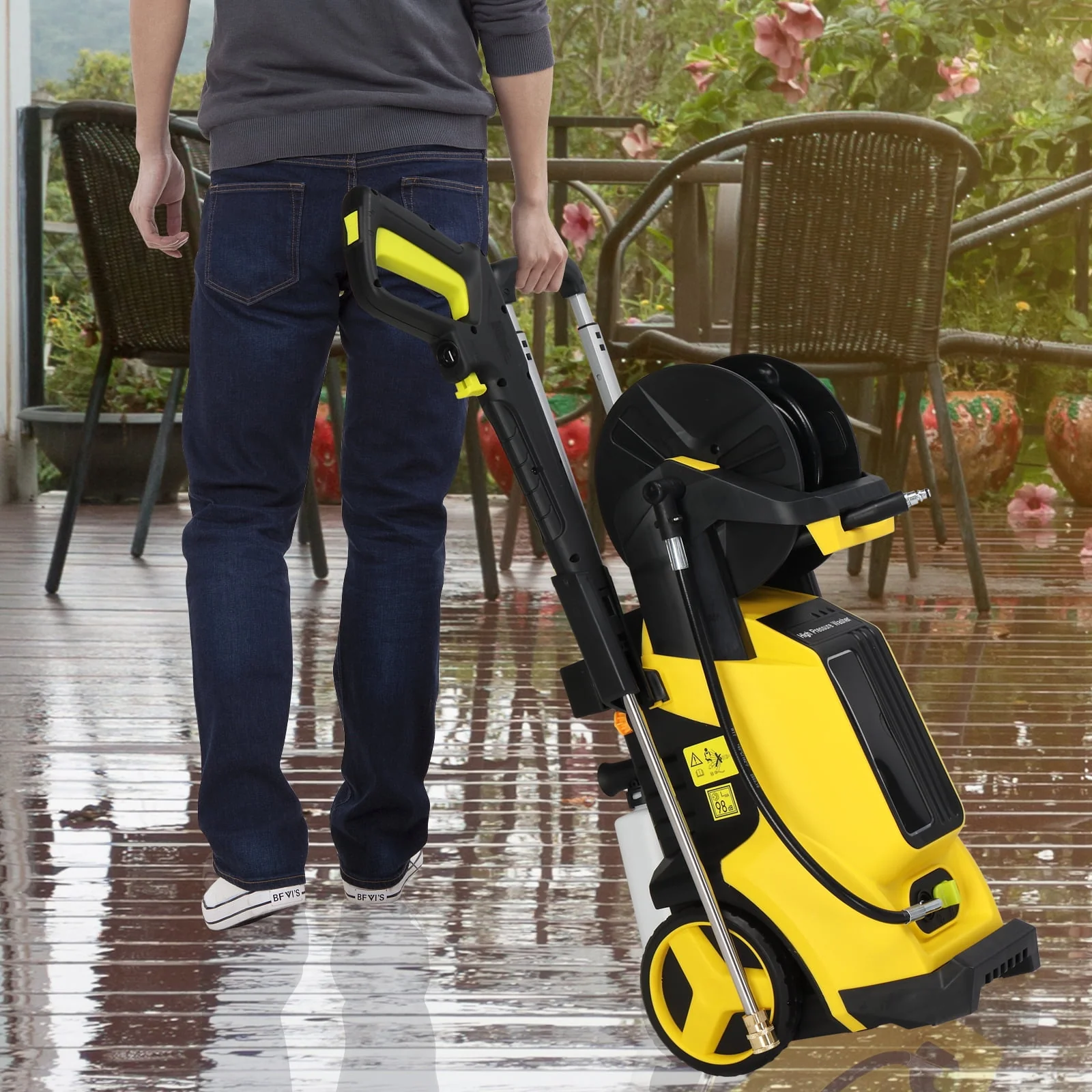 Ktaxon Adjustable High Pressure Washer, 3500PSI 2.6GPM Electric Power Washer Cleaner