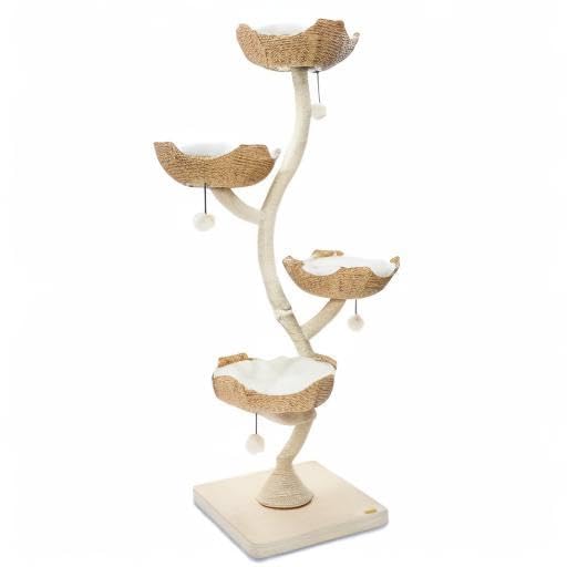 MAU 73" Tall Modern Cat Tree Scratching Tower for Large Cats, Scratching Post Condo, Cat Tower for Multiple Cats, Luxury Cat Gifts by Mau Lifestyle