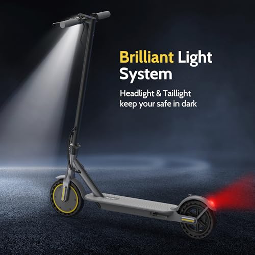 NAVIC Electric Scooter Adults,Max 19/22/27/49 Miles Ranges,Top Speed 19/22 mph,350/750W Peak Motor, Folding E-Scooter with Dual Braking Dual Suspension