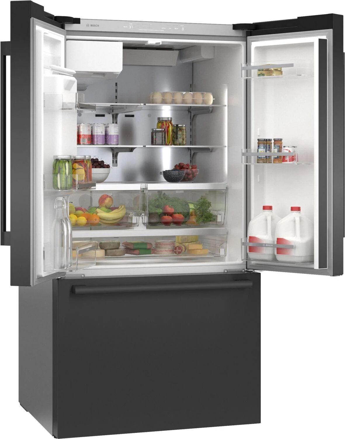 B36FD50SNB 36 Inch, 26 Cu. Ft. Freestanding French Door Bottom Mount Refrigerator