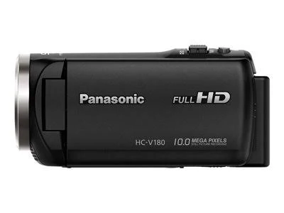 Panasonic Hc-v180k Full HD Camcorder with 50X Stabilized Optical Zoom - Bundle with Video Bag, 16GB SDHC Card, Cleaning Kit, Mem