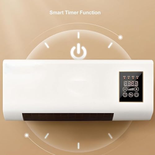 Mini Air Conditioner Wall Mounted Fan, Dual Use Mini Cooling And Heating Air Conditioner,Wall Mounted Heating Machine,Portable Wall Mounted Ac And Heater Combo For Bathroom, Bedroom