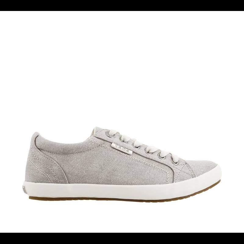 Taos Star Washed Canvas Grey (Size: 8, Width: M)
