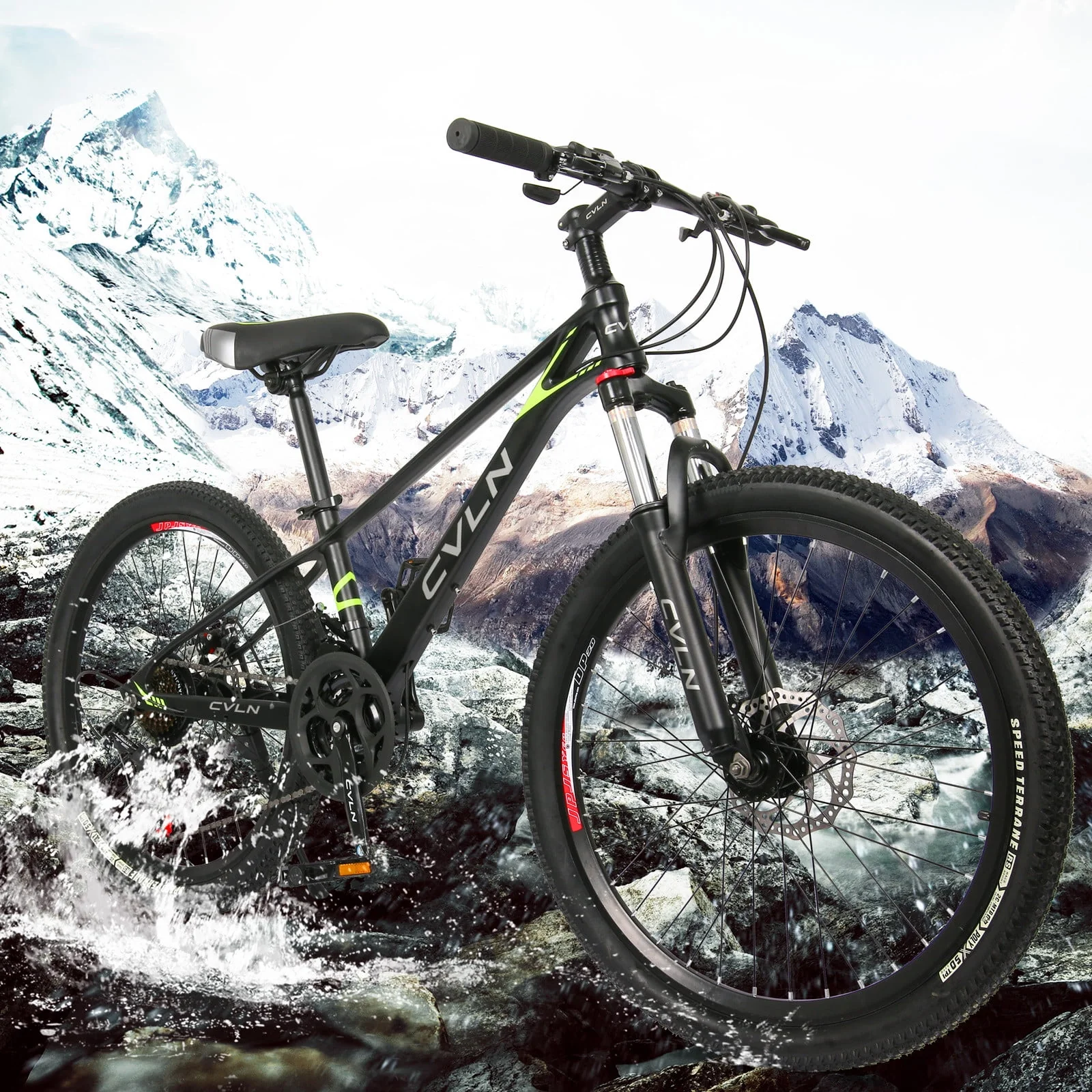 Guzom Adult Mountain Bikes- Mountain Bike, 26 inch 21 Speed Road Bike for Adults Men and Womenk