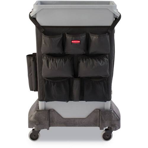 Rubbermaid Slim Jim Caddy Bag, 19 Compartments, 10.25W x 19H, Black