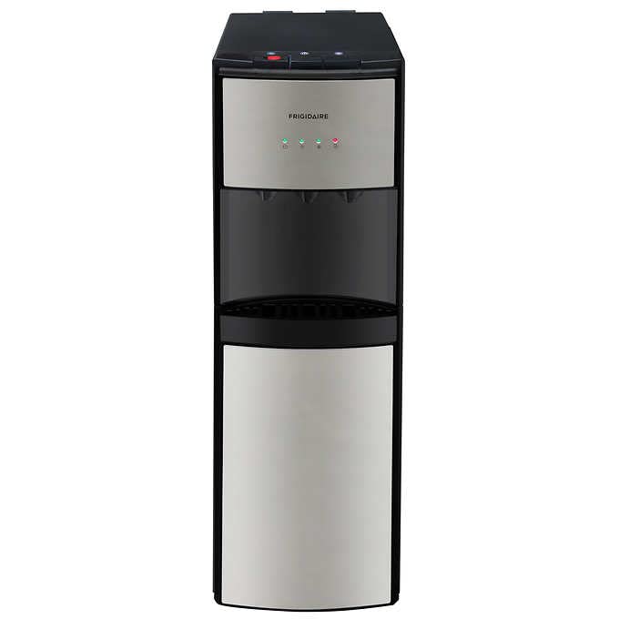 Frigidaire EFWC498 - Top Loading Cooler Dispenser -Hot & Cold Water - Child Safety Lock - Innovative Slim & Sleek Design, Holds 3 or 5 Gallon Bottles