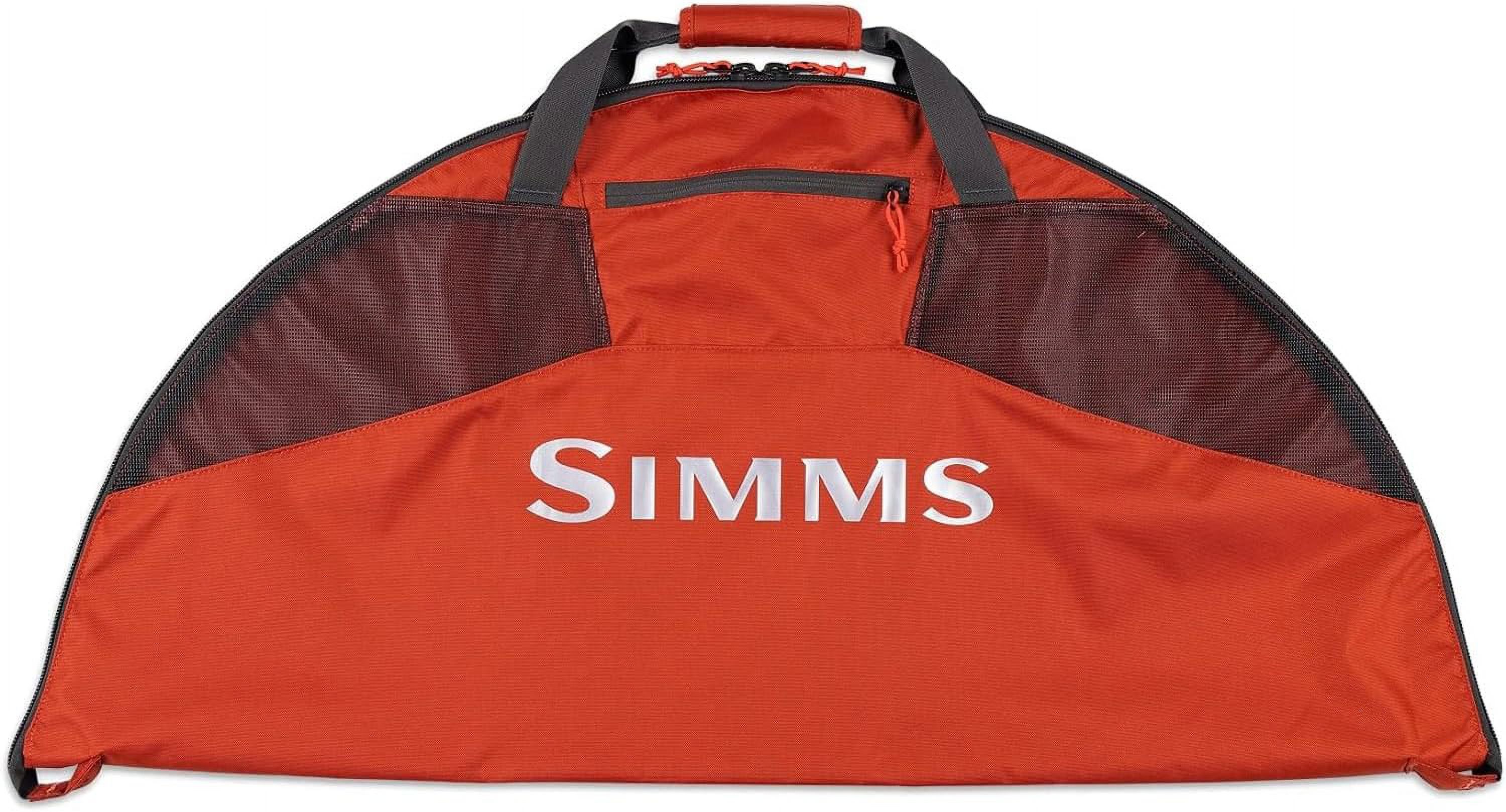Simms Taco Wader Bag - Versatile Wader Storage Duffel with Changing Mat for Hunting & Fishing, Wader & Boot Storage, Dry Storage Bag with Mesh Ventilation, Foldable Wader Bag, Simms Orange