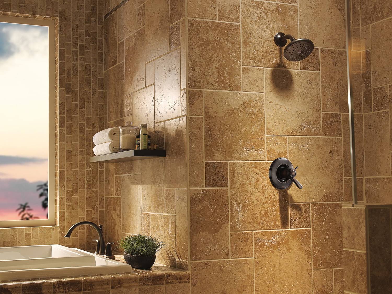 Delta T2738-RB Lahara Roman Tub TRIM, Venetian Bronze