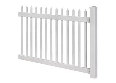 Wam Bam Fence No-Dig Permanent 4ft x 6ft Nantucket Fence with Post Anchor & Cap
