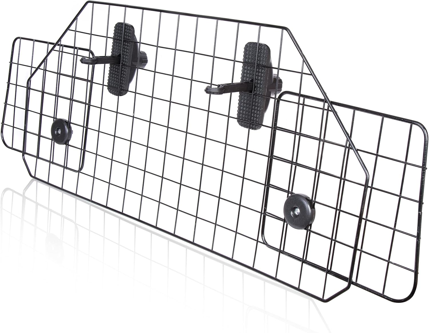 Car Dog Universal Pet Barrier - Zone Tech Premium Quality Black Heavy Duty Coated Wire Adjustable Mounted Headrest Barrier for Pet/Dog Safety Automotive Pack of 2