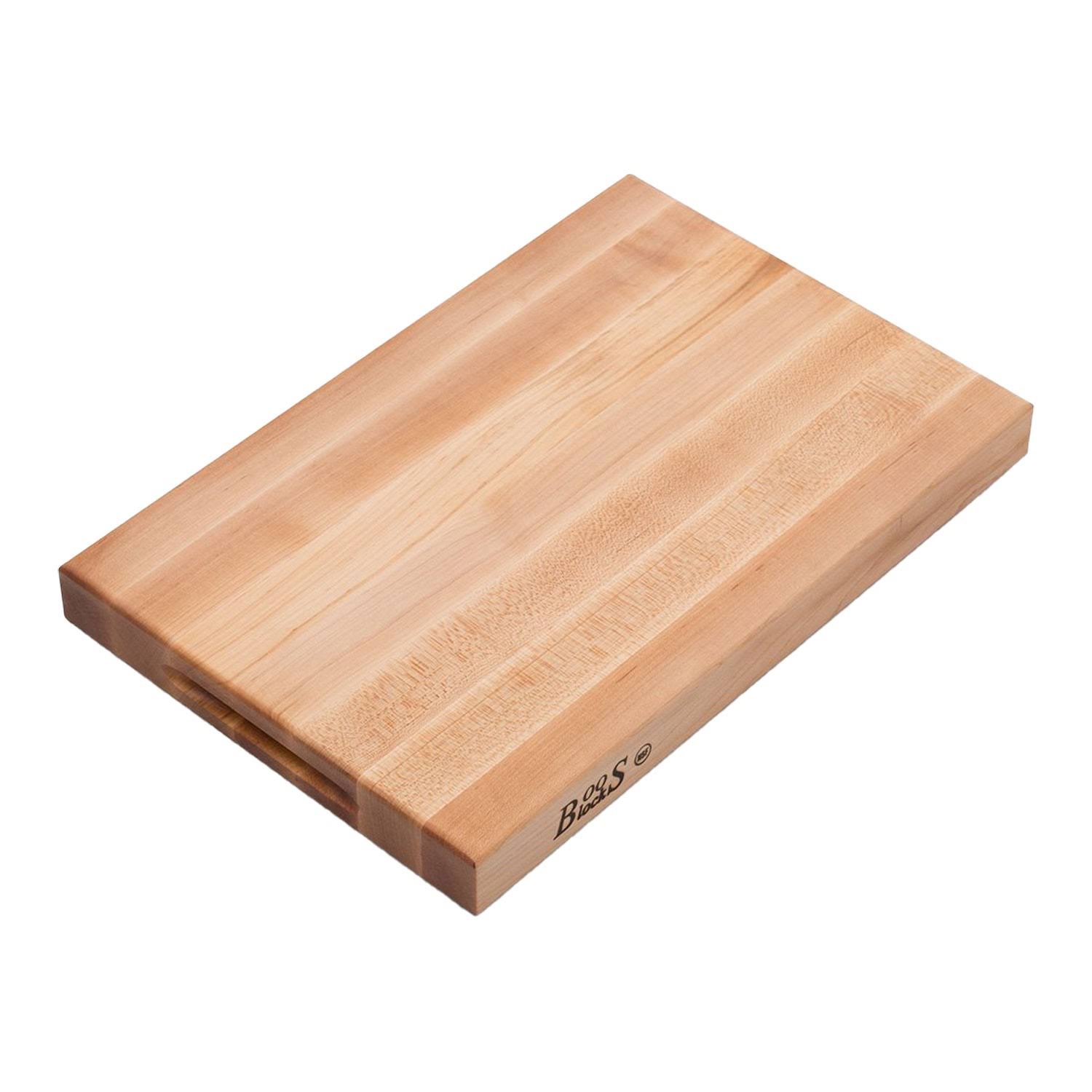 John Boos Maple Reversible 18 x 12 inch Cutting Board and Moisture Cream Set, Brown