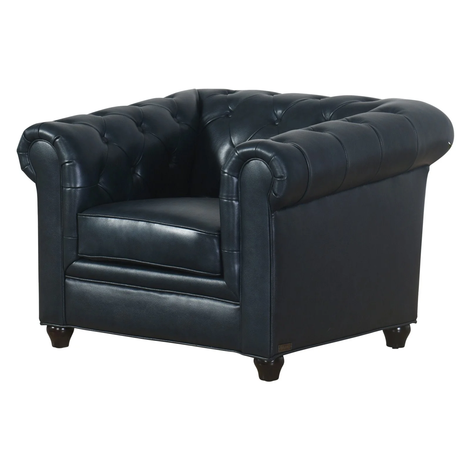 Abbyson Royale Leather Chesterfield Armchair