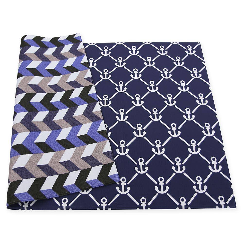 Baby Care Reversible Anchors Playmat in Blue