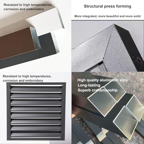 Tqertrtfxalouver grille dust cover,Mini Split Air Conditioner Cover for Outside Units,Aluminum Air Conditioner and Heat Pump Cover,Shelf Plant Stand,Outdoor AC Unit Cover,Noise Reduction,suitable for