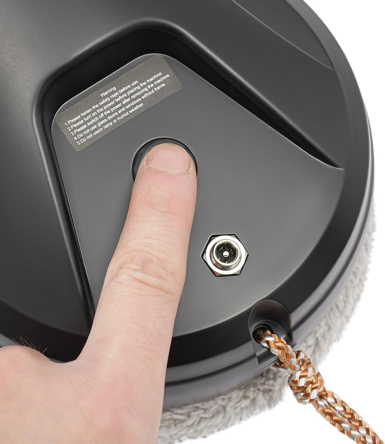 Window Cleaning Machine Window Cleaning Robot, Smart Glass Cleaning Machine 2800pa Suction Power Black