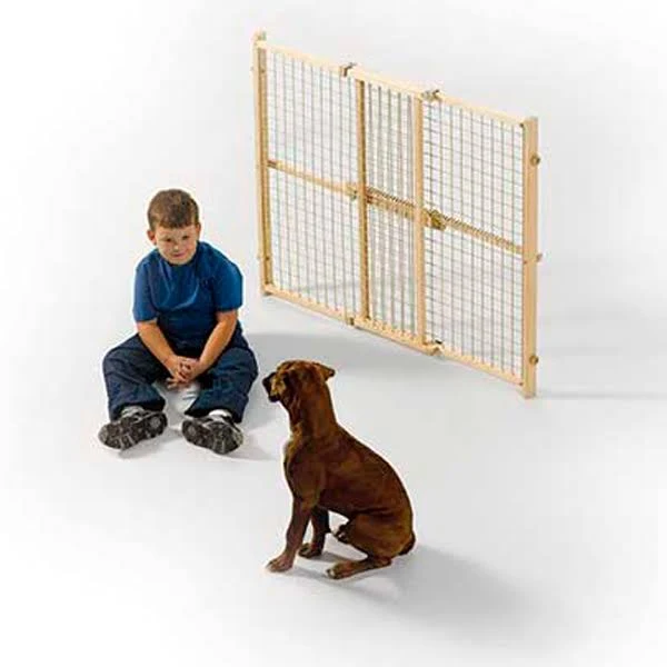 Midwest Wood/Wire Mesh Pet Gate, 44-in