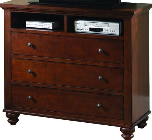 Aspenhome Cambridge Brown Cherry Entertainment Chest