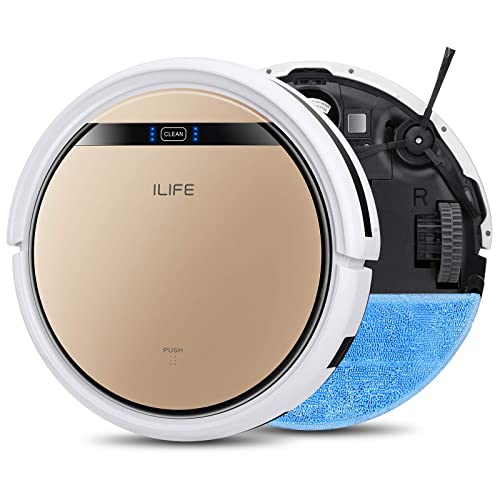 ILIFE V5s Pro Robot Vacuum and Mop Combo, Slim, Automatic Self-Charging Robot Vacuum Cleaner, Daily Schedule, Ideal for Pet Hair, Hard Floor and Low Pile Carpet