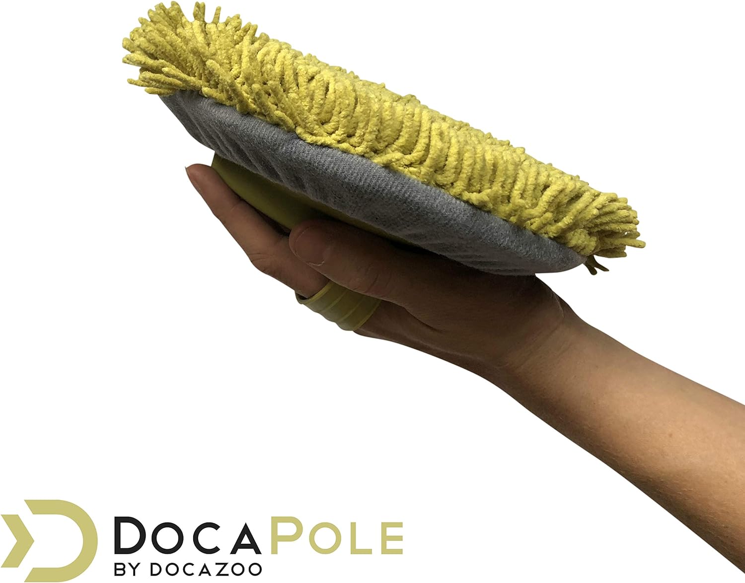DocaPole Wall Duster with 6-24 Foot Extension Pole: Includes Telescoping Pole and Chenille Microfiber Cleaning Head for Use as Baseboard Cleaner, Wall Duster, and on High Reach Ceilings