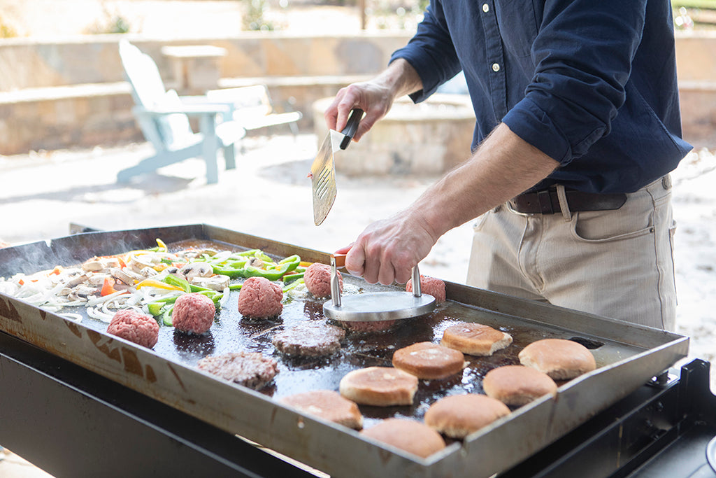 Razor 4-Burner Griddle with Folding Shelves