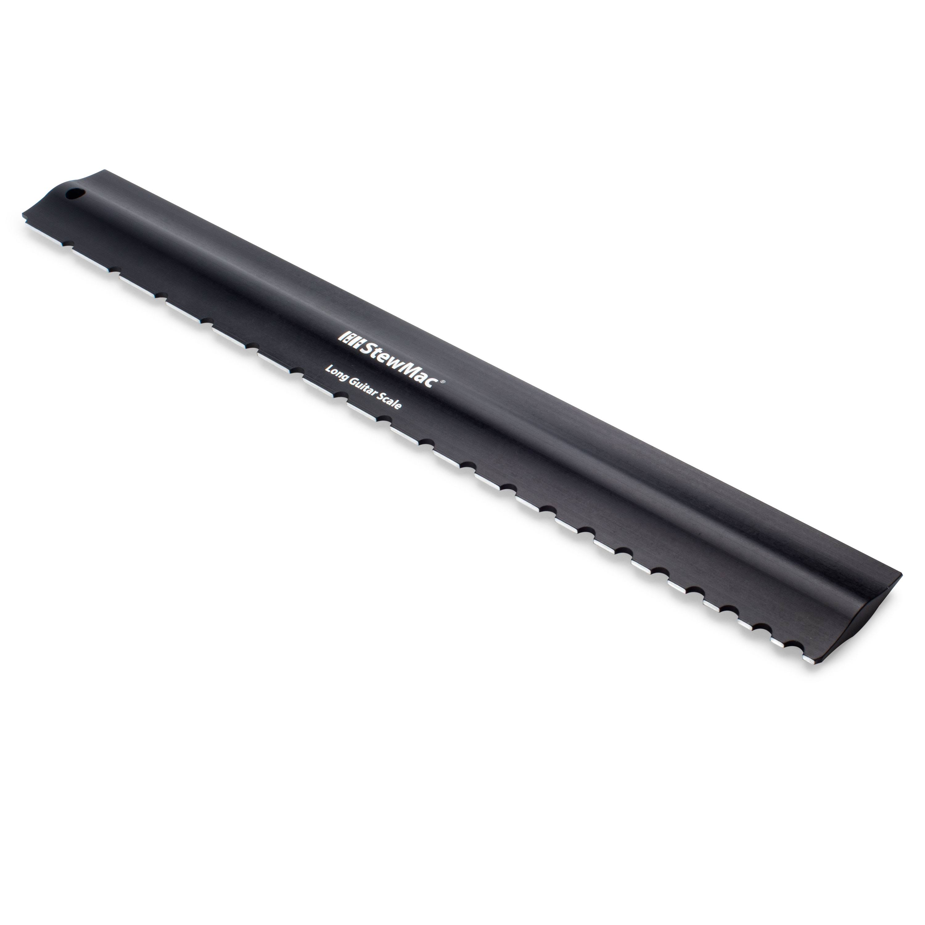 StewMac 2-in-1 Precision + Notched Straightedge, 2-in-1 Precision + Notched Straightedge, Notched for Long Scale Guitar 4013