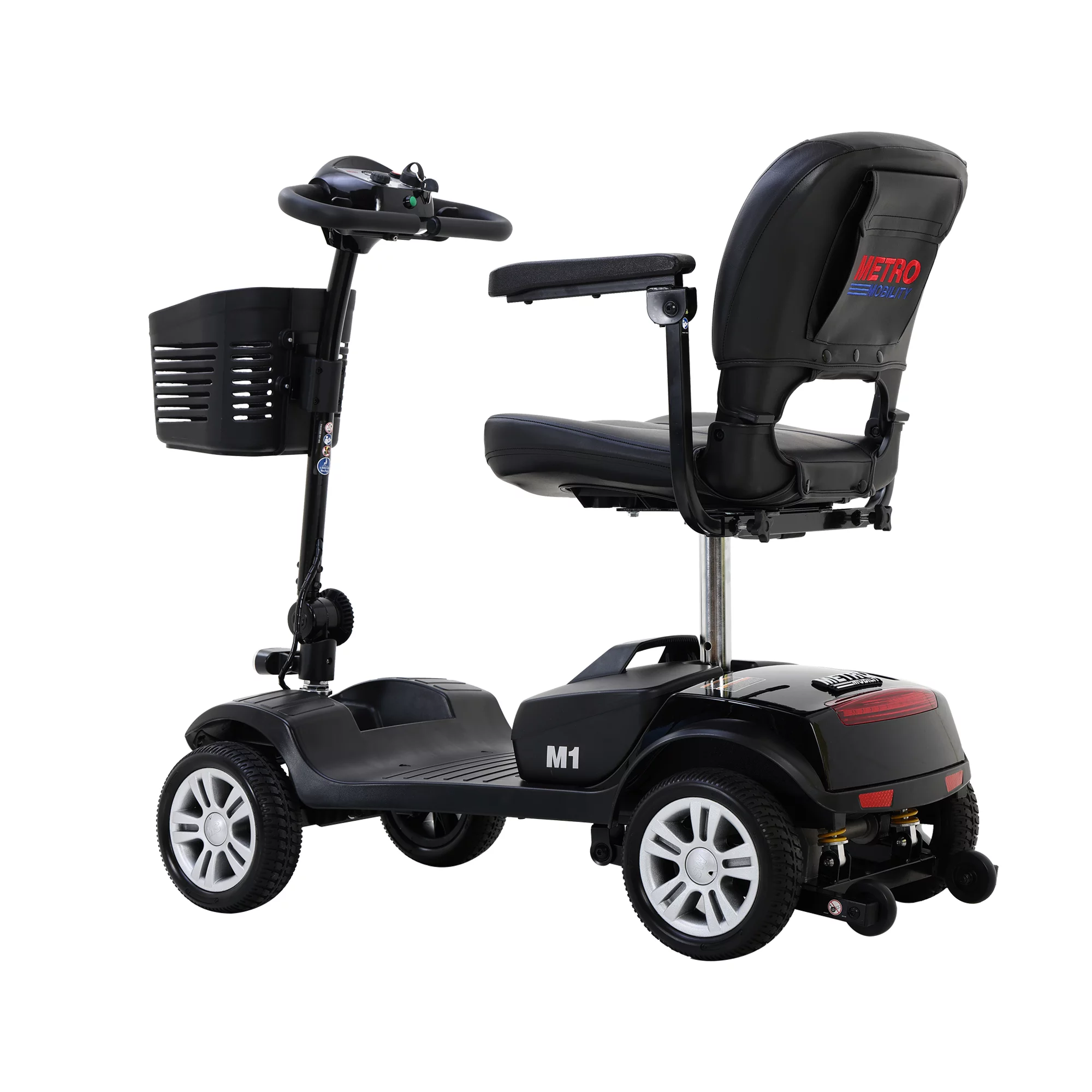 Travel Mobility Scooter, Heavy Duty Electric Scooters with 4 Anti-Tip Wheels, Compact Lightweight Mobility Scooters for Senior Adults Elderly, Foldable Mobility Scooter, Holds 300lbs, Purple