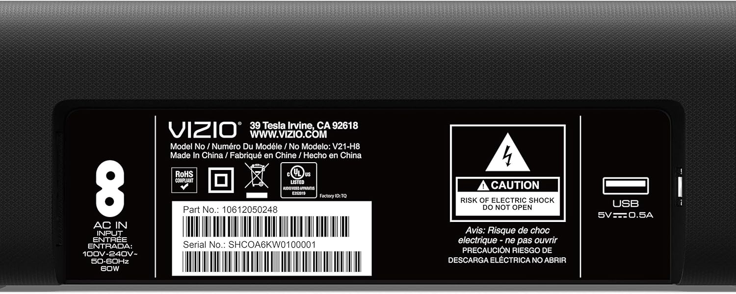 VIZIO V-Series™ 2.1 Home Theater Sound Bar