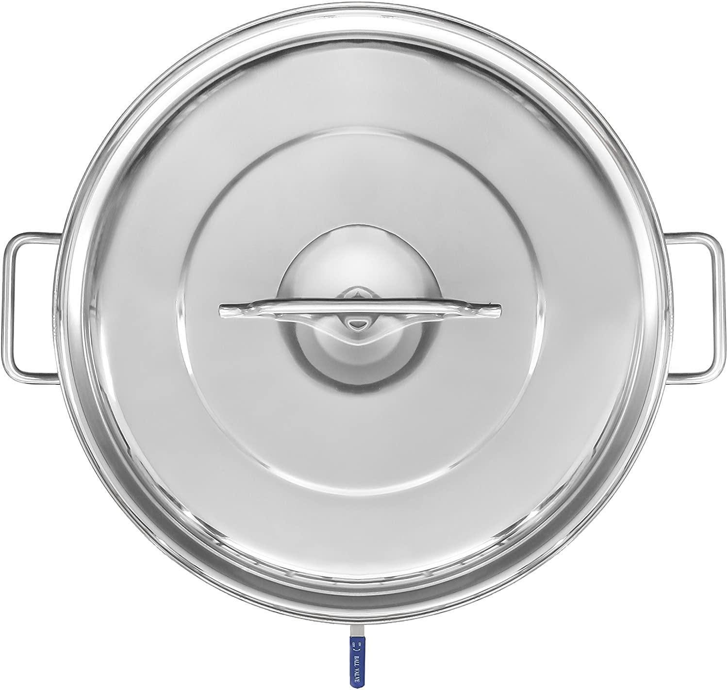 Concord Stainless Steel Home Brew Kettle Stock Pot (Weldless Fittings