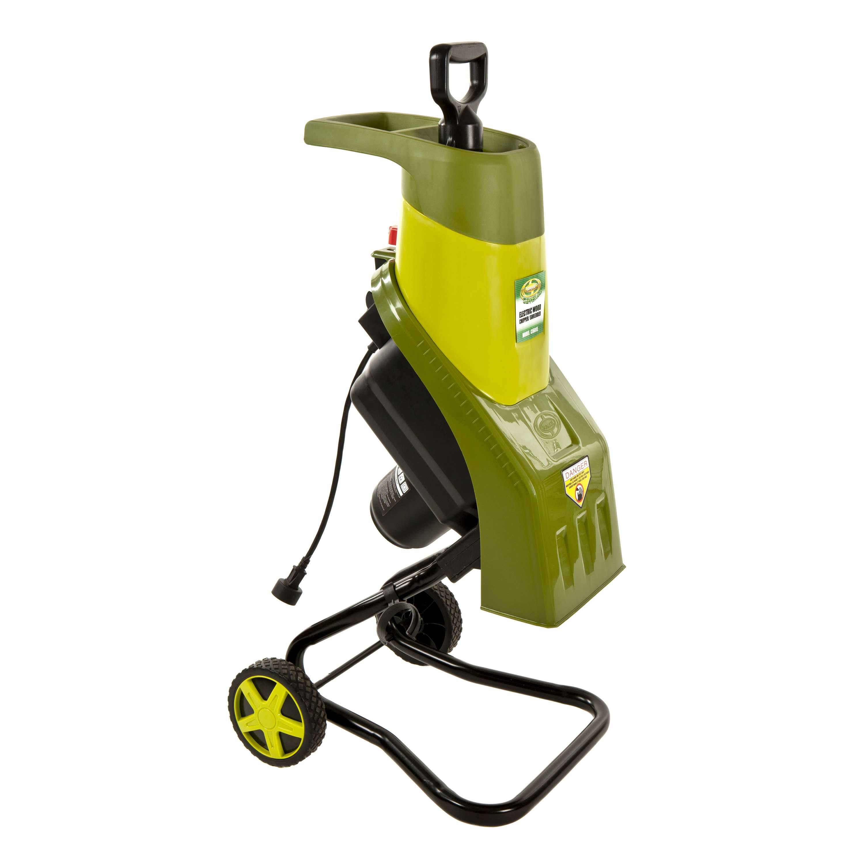 Sun Joe Wood Chipper and Shredder, Green/Black