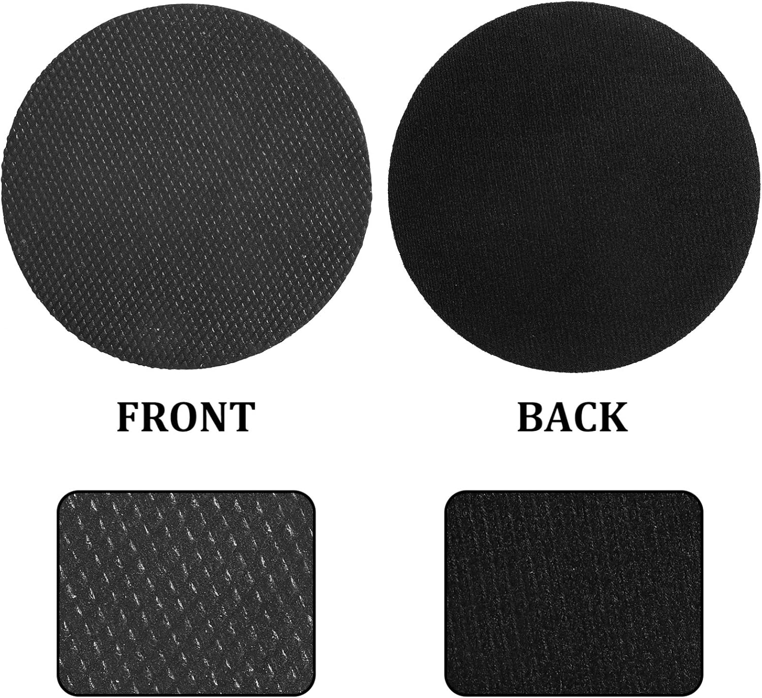 VOSAREA 6" Clay Pad for Polisher,DA Polisher Pad,Pneumatic Clay Bar Pad for Polisher Clay Disc Foam Pad or Car Detailing Novel Detailing Tool Detailing Kit (Black)