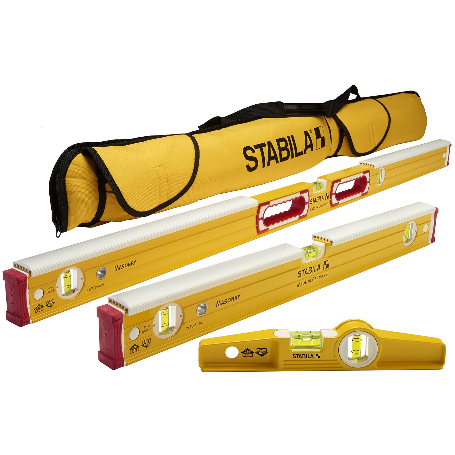 Stabila 48296 Mason 3 Level Set