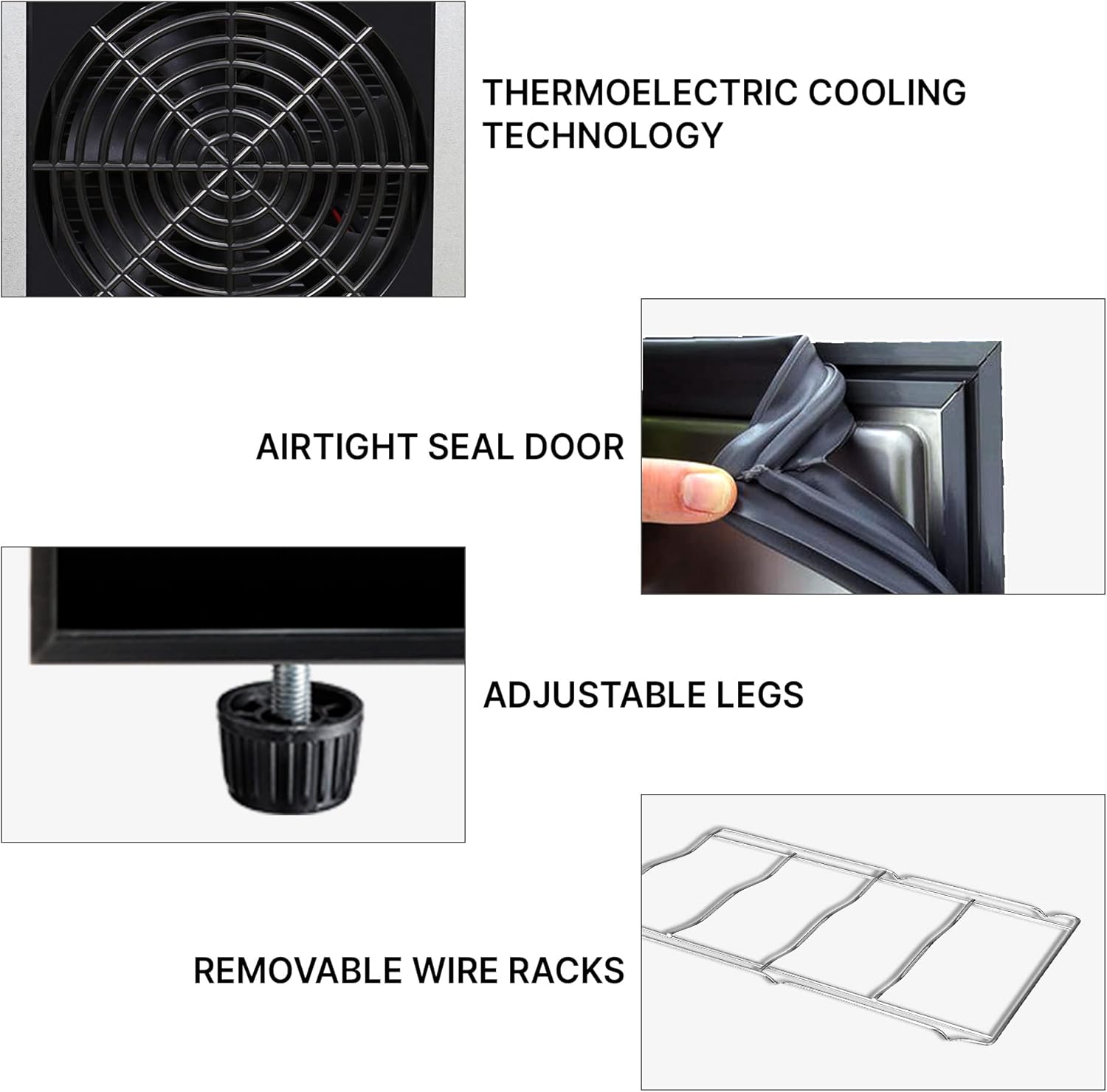 Koolatron 12 Bottle Wine Cooler, Black, Thermoelectric Wine Fridge, 1 cu. ft. (28L), Freestanding Wine Refrigerator, Red, White and Sparkling Wine Storage for Small Kitchen, Apartment, Condo, RV
