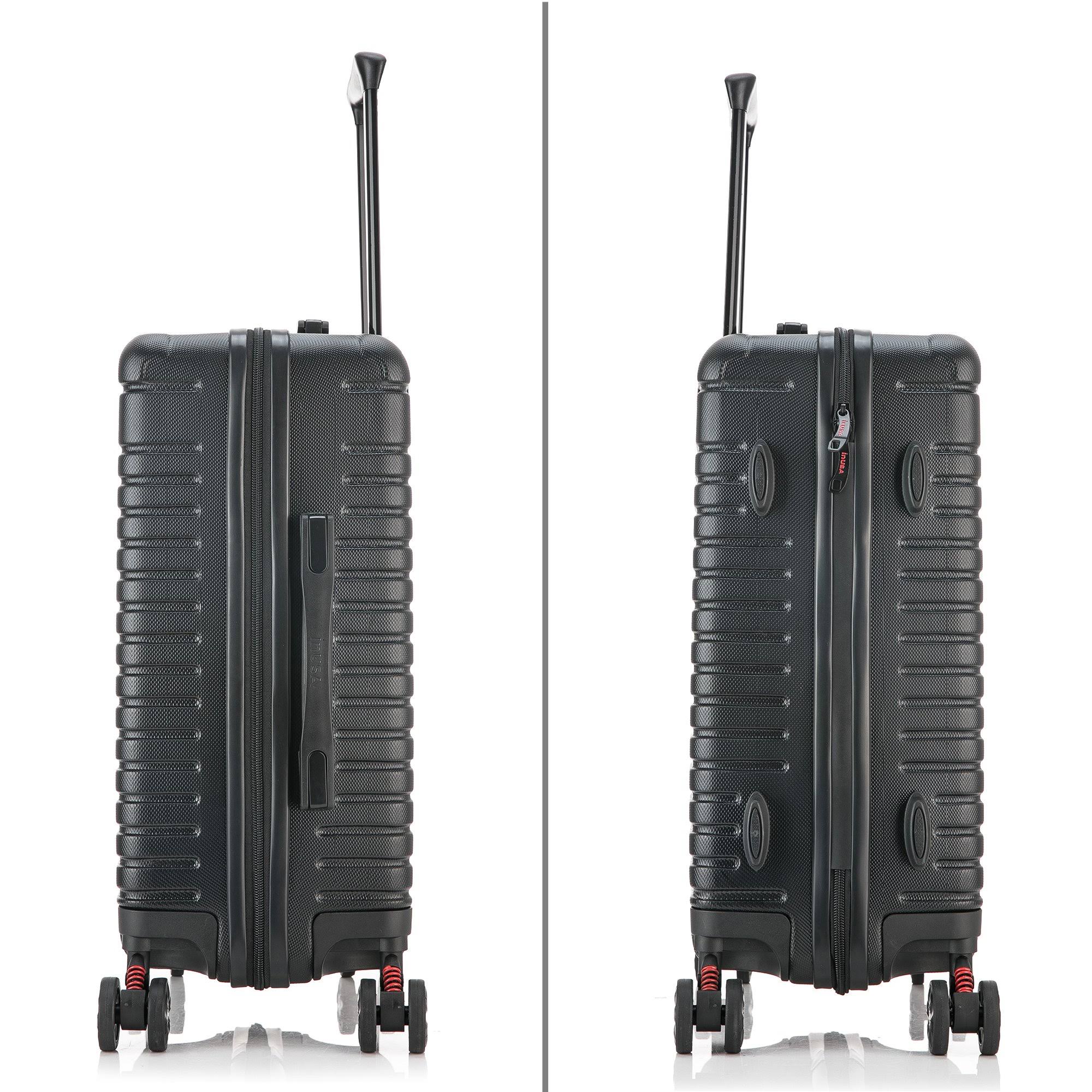 InUSA Deep Lightweight Hardside Spinner 20 in. Carry-On Rose Gold, Pink