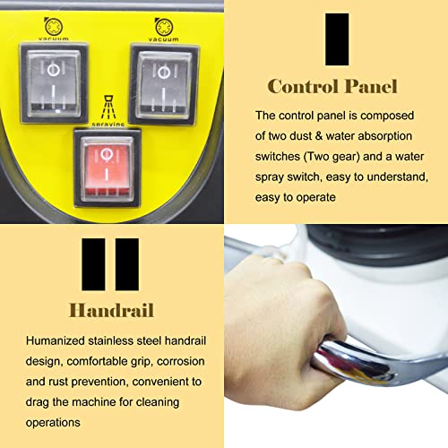 INTBUYING 30/40/60/80L Carpet Extractor Machine Vacuum Carpet Cleaning Machine 3 in 1 Carpet Cleaner Sofa Extractor